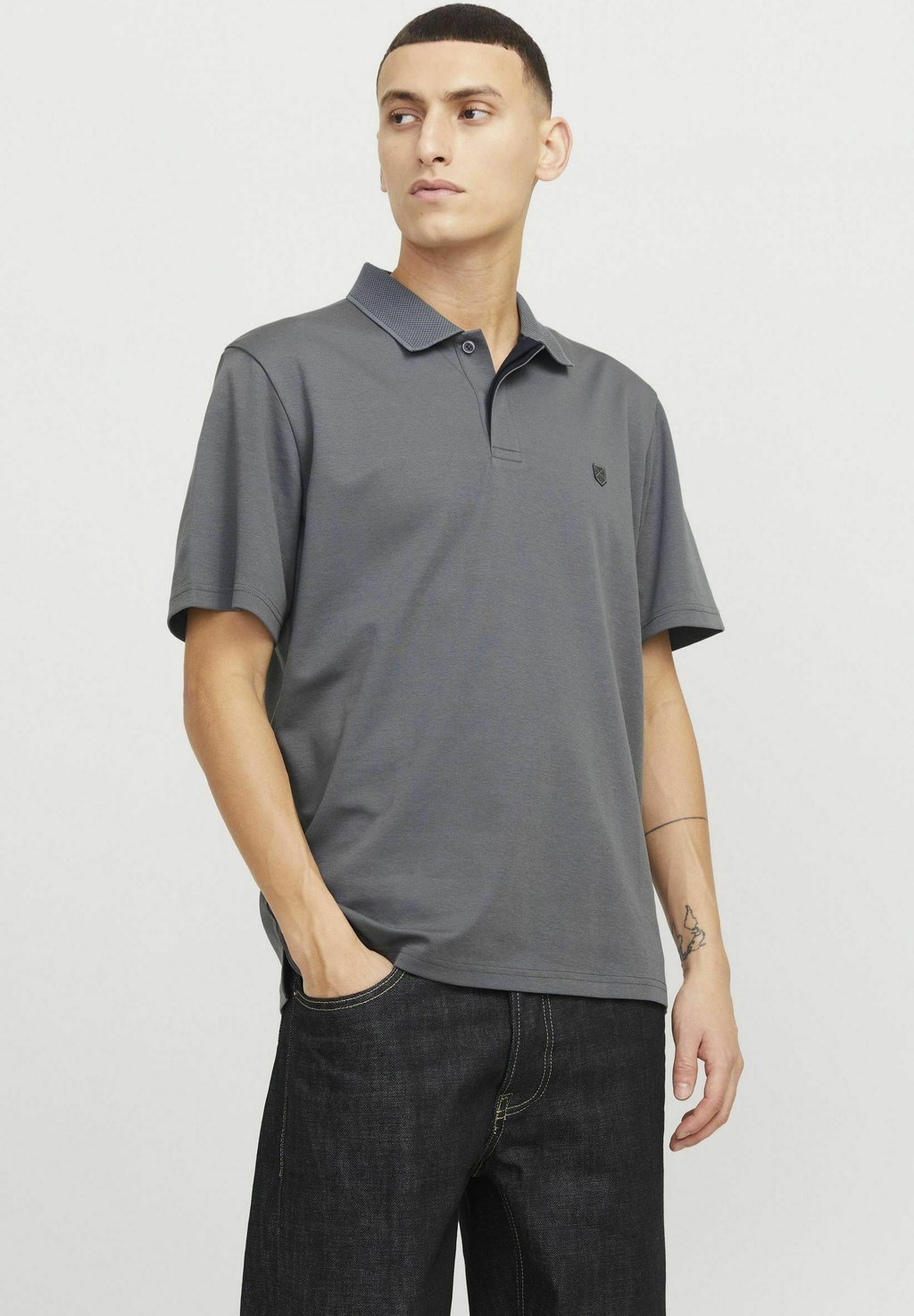 

Поло RODNEY Jack & Jones PREMIUM, темно-серый