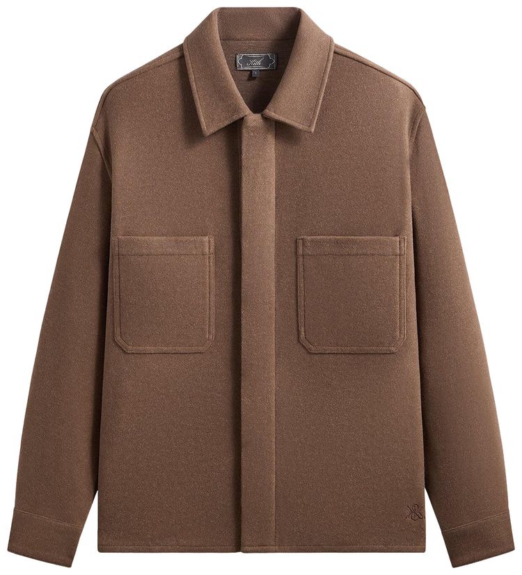 

Войлочная футболка Kith Felted Jersey Ace Shirt, коричневый