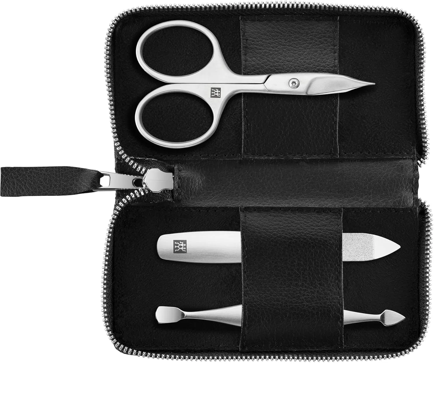 Набор для маникюра и педикюра ZWILLING 3 предмета в кожаном чехле Zwilling
