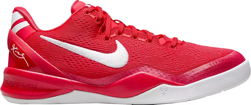 

Детские баскетбольные кроссовки Nike Kobe 8 Protro для начальной школы, красный/белый