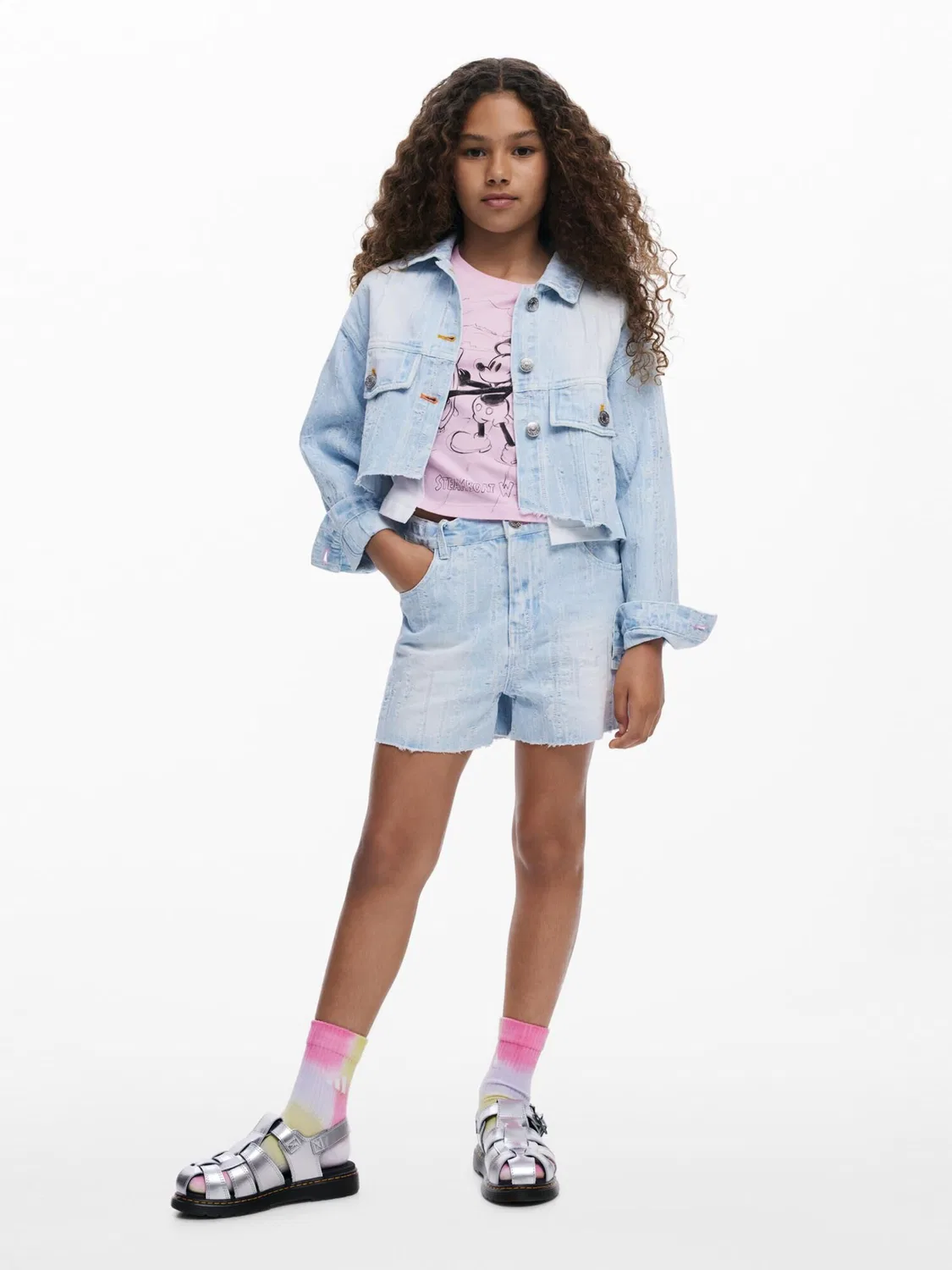 Куртка Desigual Between-Season из синего джинсового материала — фото 4