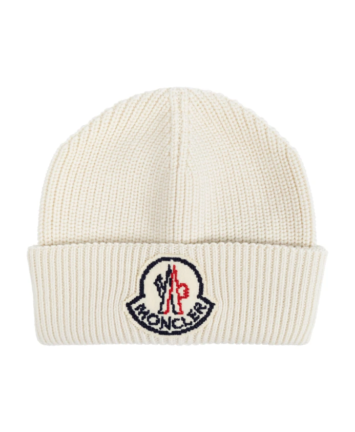 

Кепка с нашивкой логотипом Moncler, бежевый