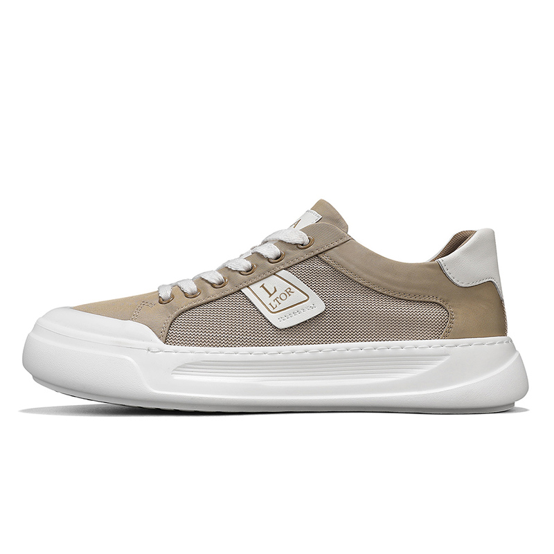 

JANECO Мужские низкие скейтерские кеды цвета хаки, цвет Khaki