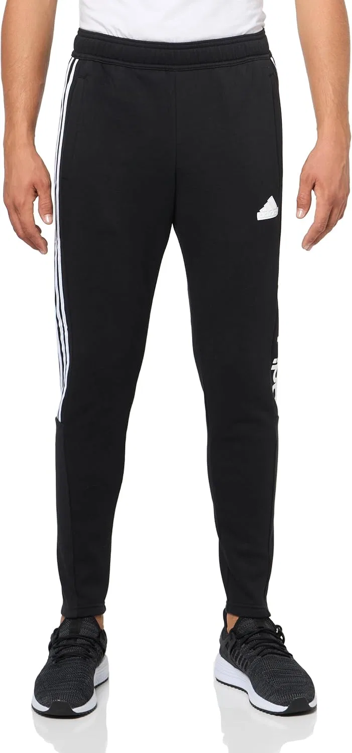 Брюки Adidas Men's House of Tiro Fleece, черно-белый