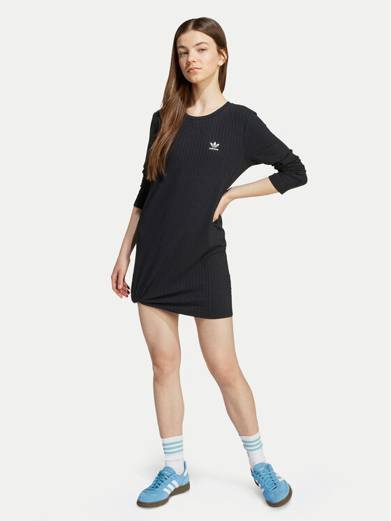 Повседневное платье slim fit JX2849 Adidas, чёрный — фото 2