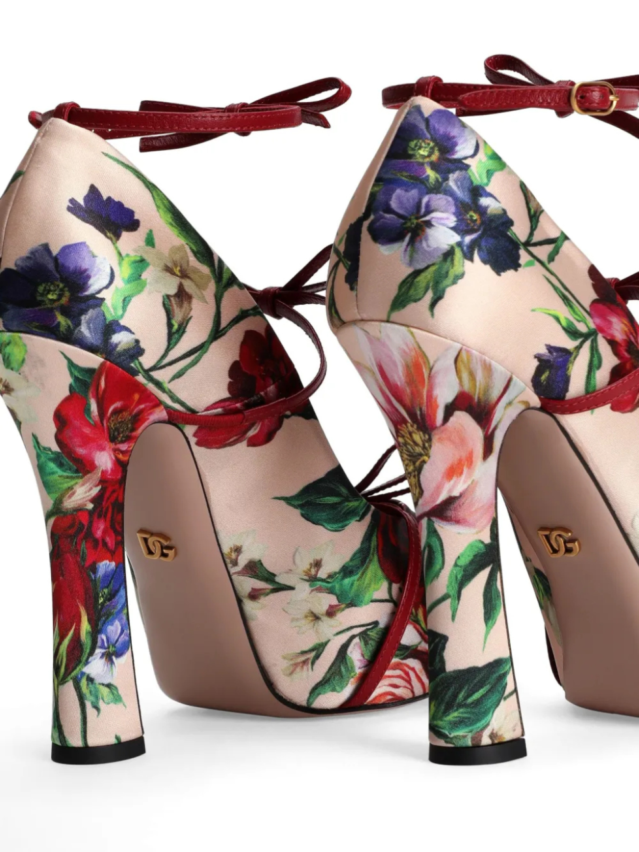 Туфли с цветочным принтом Dolce & Gabbana, нейтральный — фото 4
