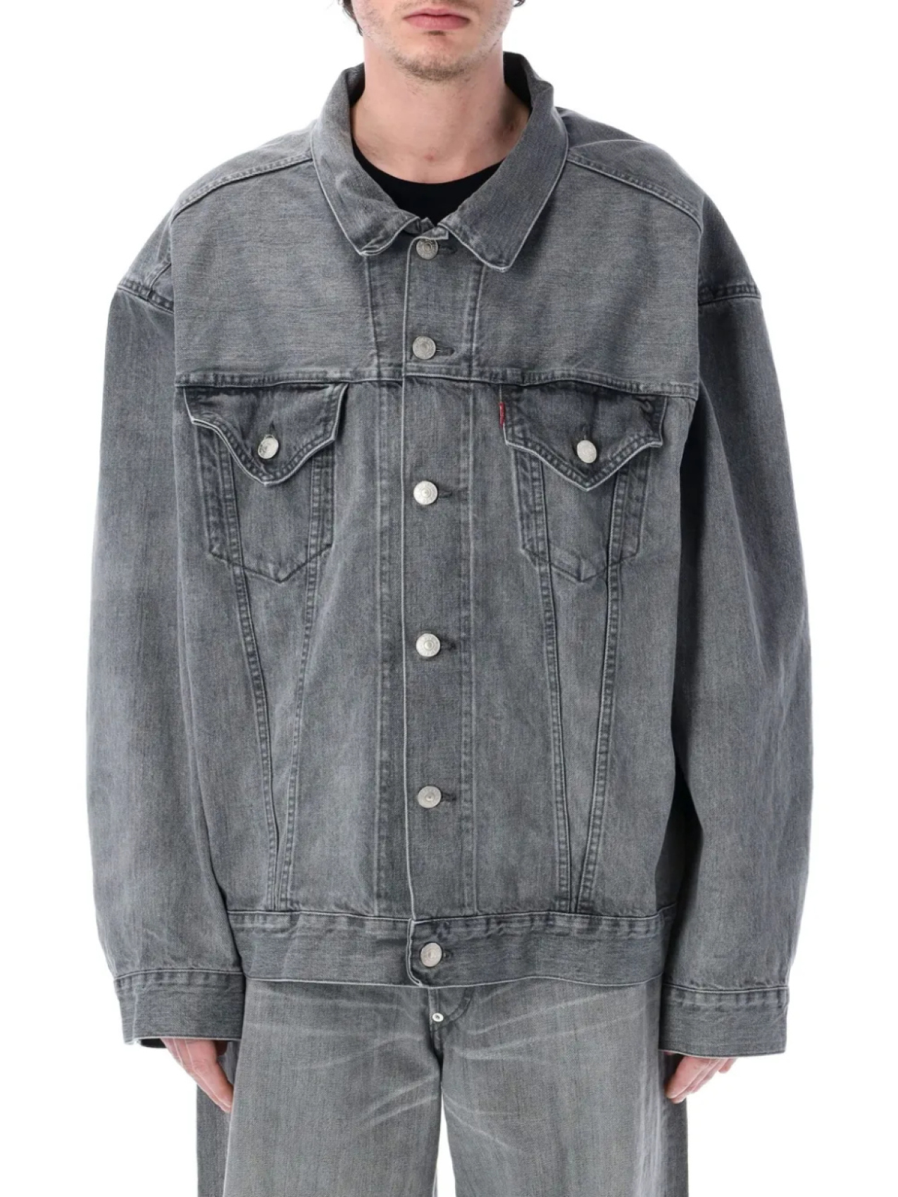 

Джинсовая куртка водителя грузовика X Levi's Junya Watanabe MAN, серый