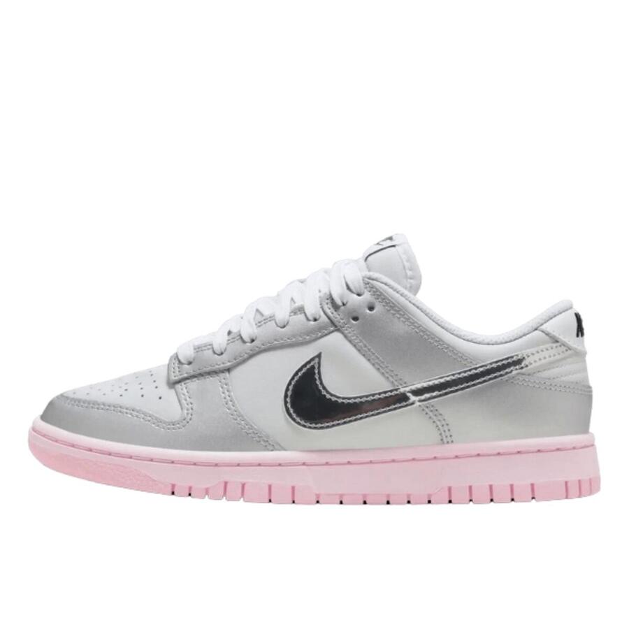 NIKE Кроссовки Dunk Low LX Metallic Silver Pink Foam