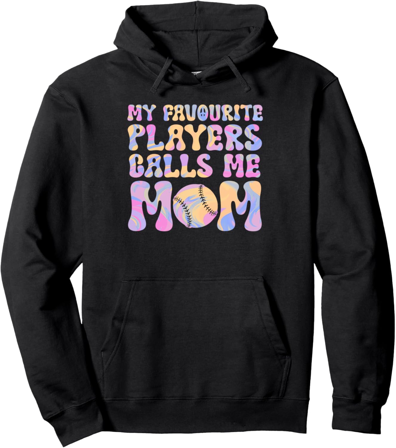 

Мои любимые игроки называют меня мамой, спортивная толстовка Baseball & Baseball Player Gift, черный