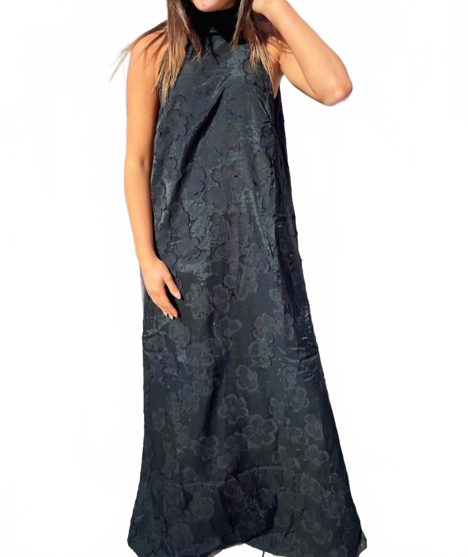 

Lilbelle Charlotte Длинное платье с высоким воротником Pattie, черный