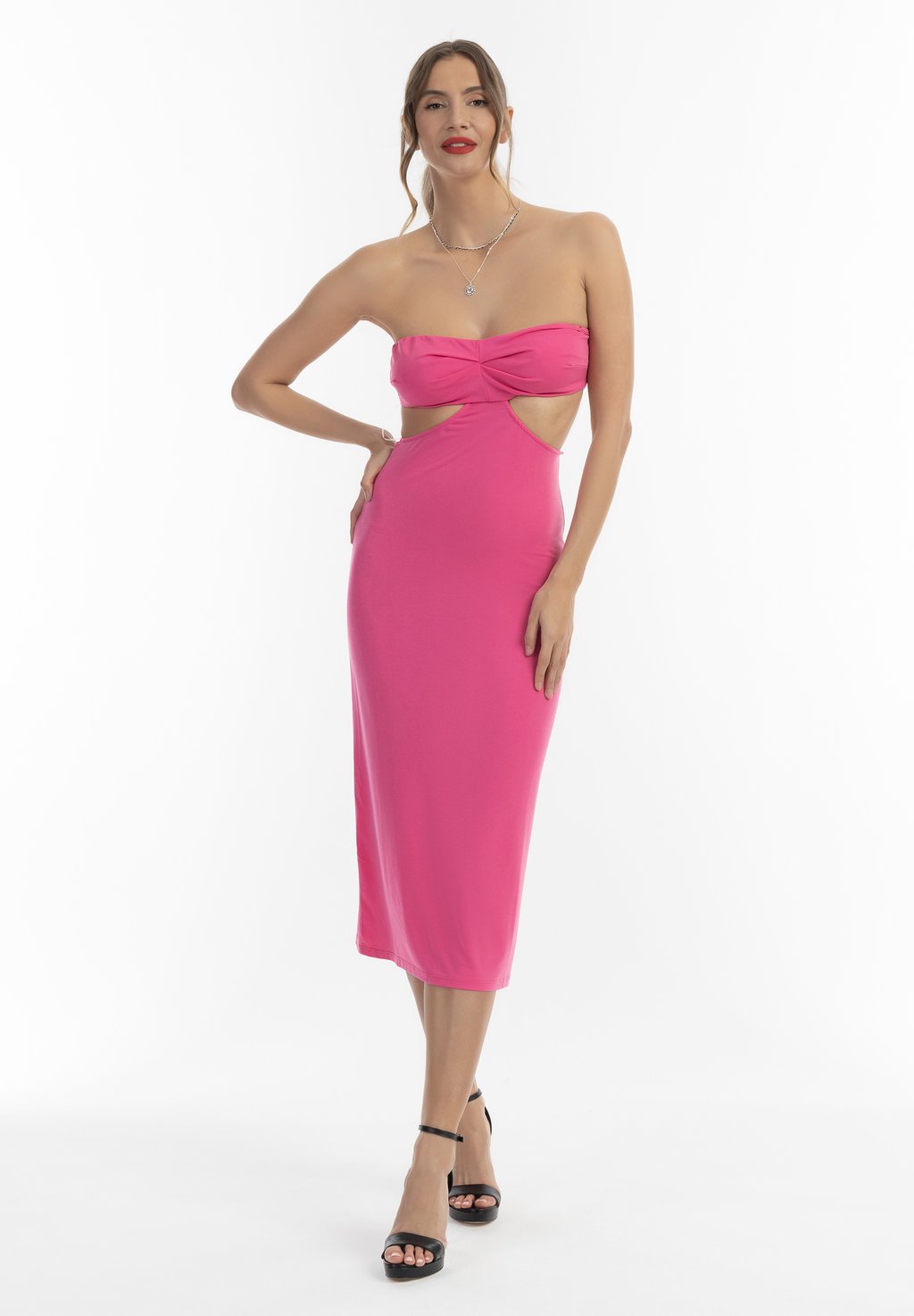 

Платье из джерси MIDI MIT CUT-OUTS TYLIN faina, розовый