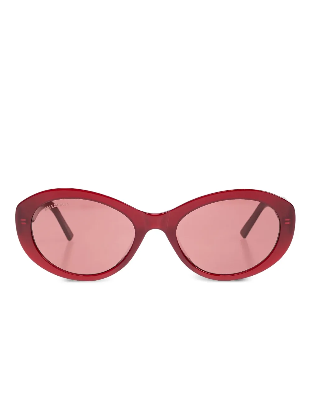 

Солнцезащитные очки в овальной оправе Balenciaga Eyewear, красный