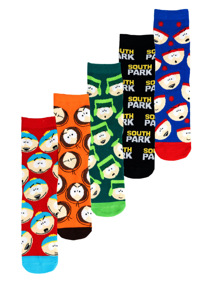 

Носки United Labels 5er Pack South Park Socken Sneaker Strümpfe, разноцветный