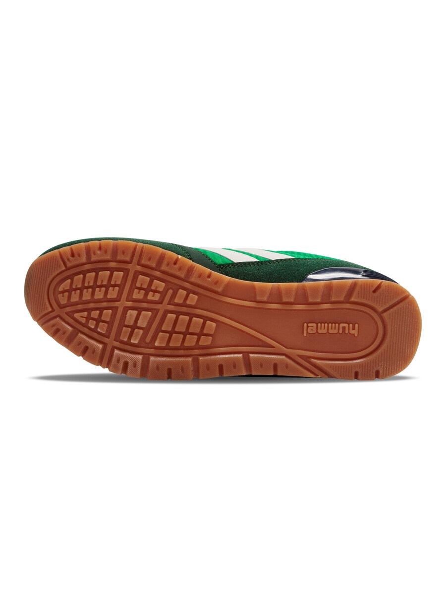 Кроссовки Hummel Monaco 86, цвет Lime/Dark green — фото 4