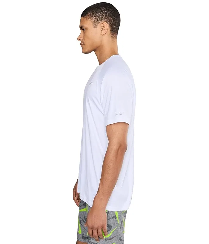 Плавательная футболка Nike Swim Essential Short Sleeve Hydroguard, White — фото 3