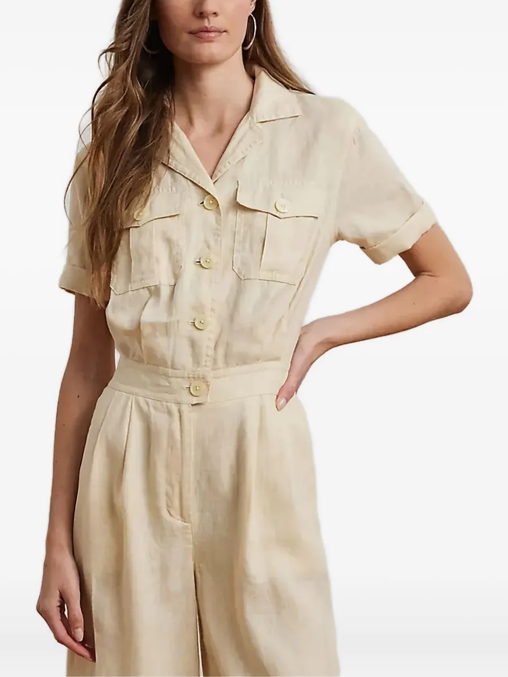 

Вышитый комбинезон Lauren Ralph Lauren, нейтральный