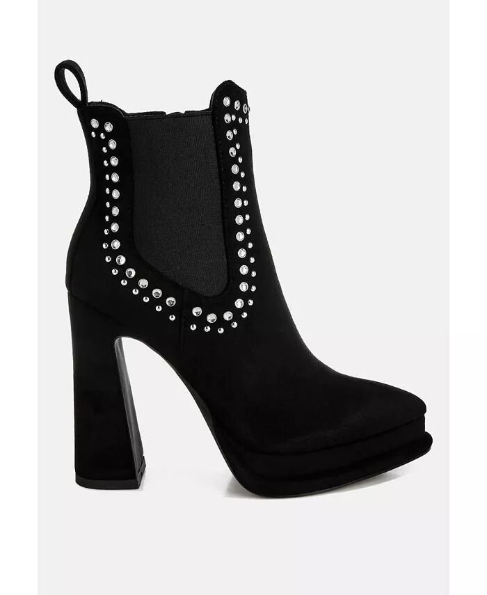 Высокие ботильоны с отделкой Dalton Studs London Rag, черный
