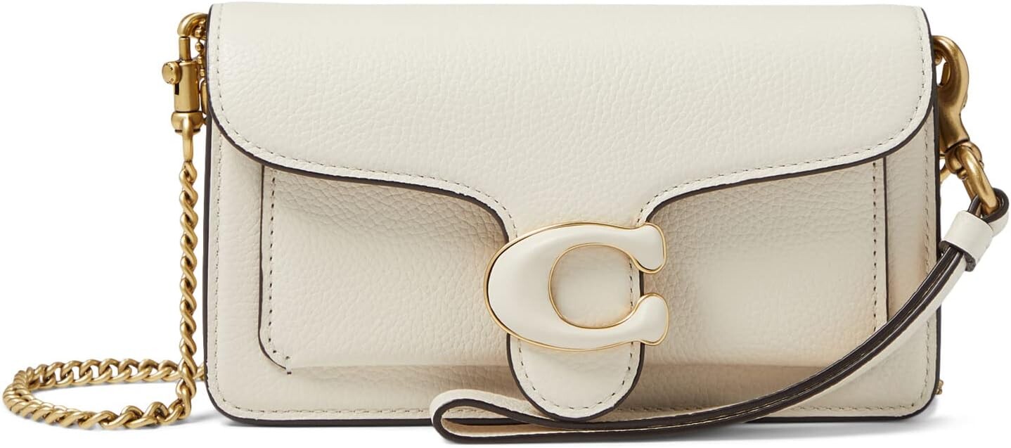 

Клатч Polished Pebble Tabby Wristlet COACH, цвет Chalk