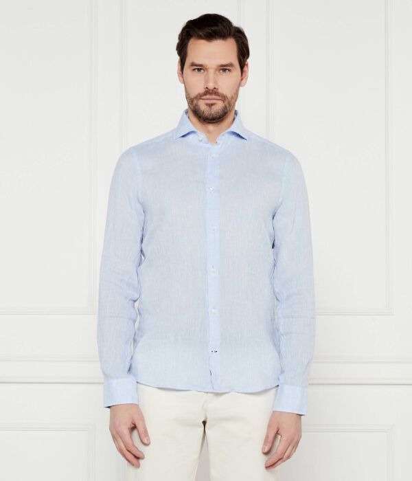 

Рубашка льняная Joop! Pai-w Slim Fit, голубой