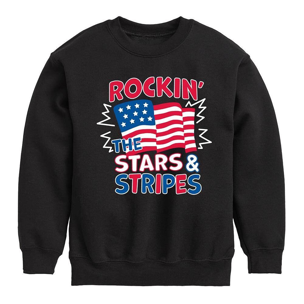 

Флисовый свитшот Rockin' The Stars & Stripes для мальчиков 8–20 лет Licensed Character, черный