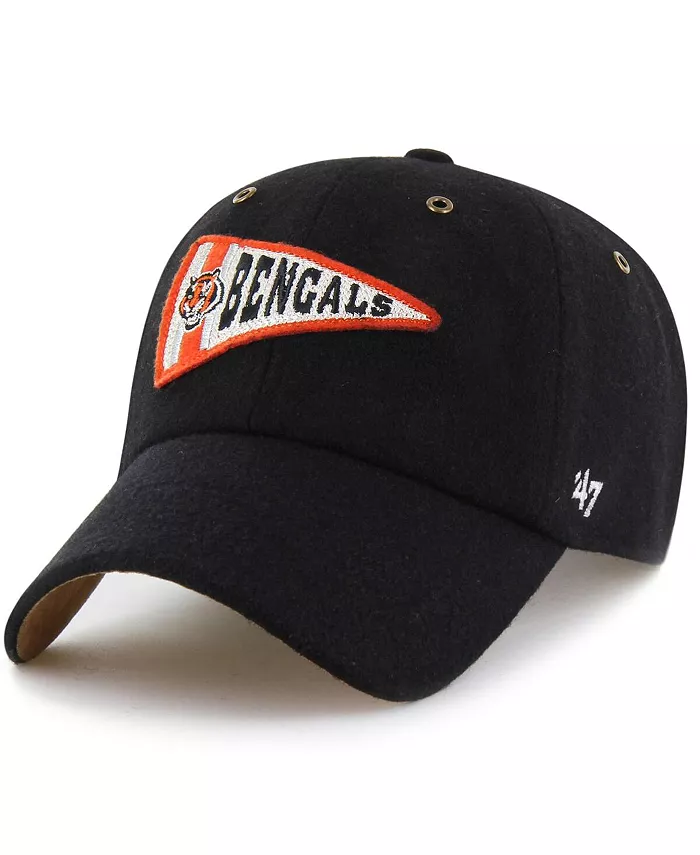 

Мужская и женская черная кепка Cincinnati Bengals Field Goal Clean Up с регулируемой высотой X '47 Brand Stoney Clover Lane