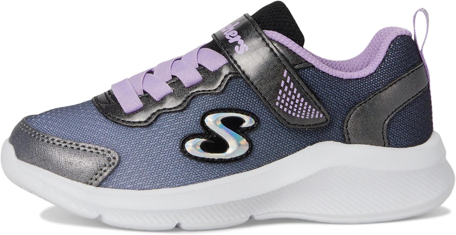 Кроссовки SKECHERS KIDS Sole Swifters, цвет Black/Lavendar — фото 4