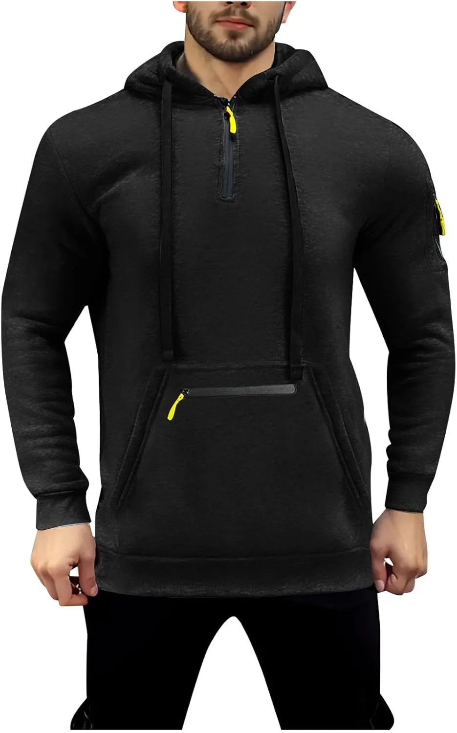 

Толстовка с капюшоном для мужчин, длинный рукав, легкая