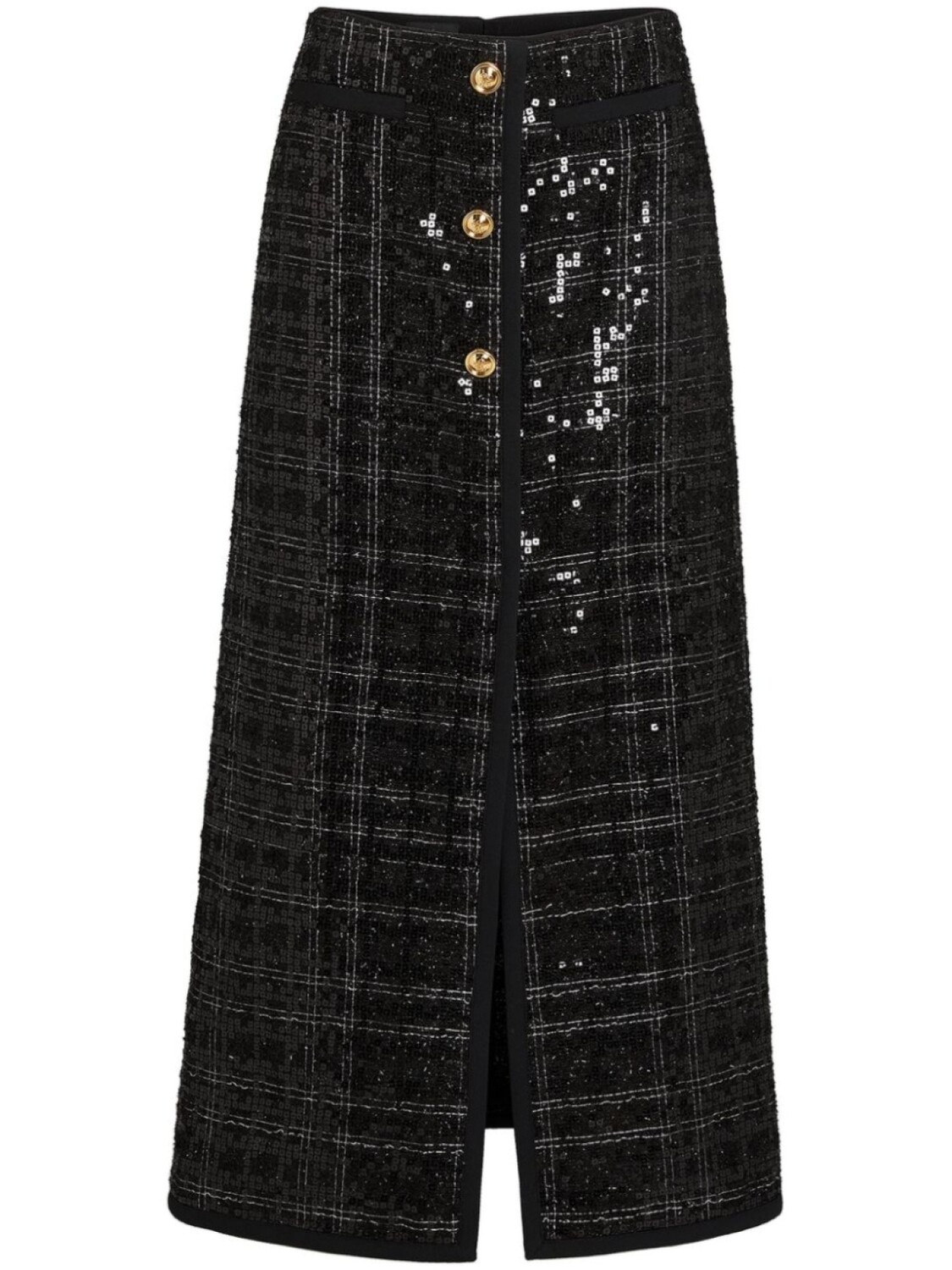 

Giambattista Valli юбка макси с пайетками, черный