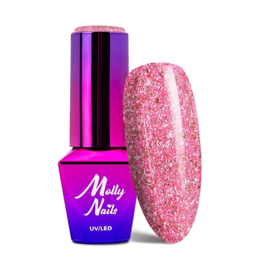 

Гибридный лак Molly Nails Luxury Glam Pink Reflections 8 г № 540