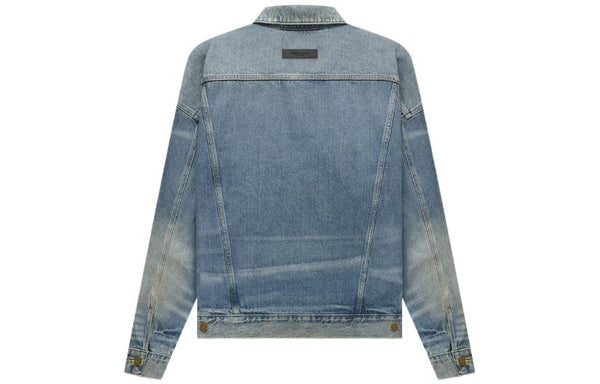 Куртка fw22 denim trucker jacket 'indigo' Fear Of God Essentials, синий — фото 3