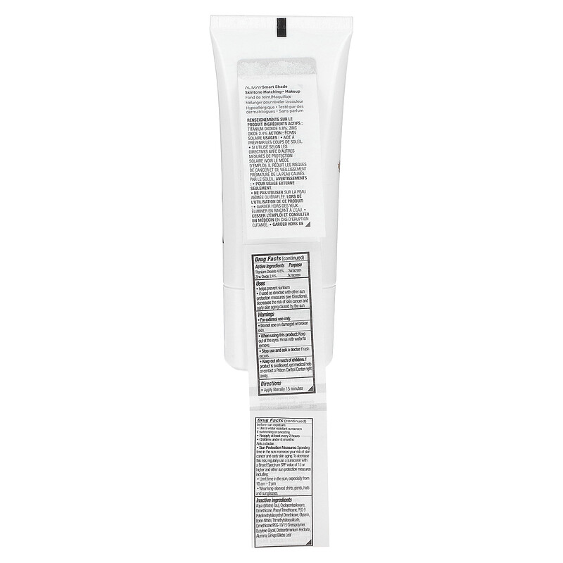 Almay, Smart Shade, макияж под тон кожи, SPF 15, оттенок 200 светлый и средний, мина, 30 мл (1 жидк. унция) — фото 3