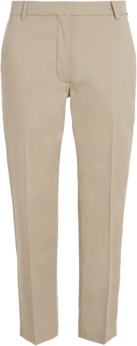 

Брюки-чиносы Tommy Hilfiger Curve "CRV SLIM STRAIGHT CO CHINO" с тисненым логотипом, бежевый