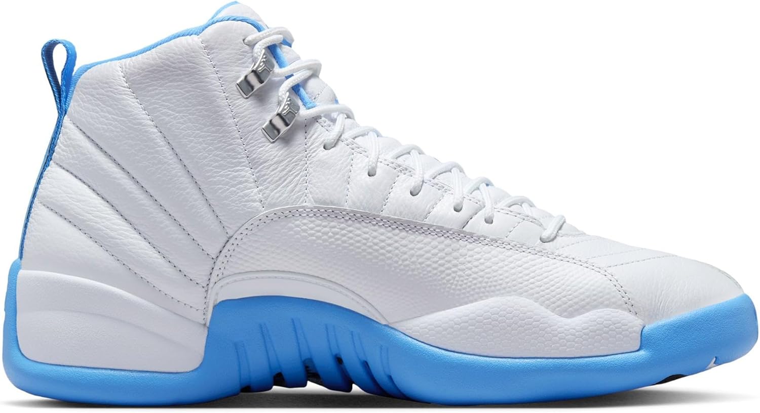 Кроссовки Air Jordan 12 Retro (белый/синий университетский) Nike — фото 3