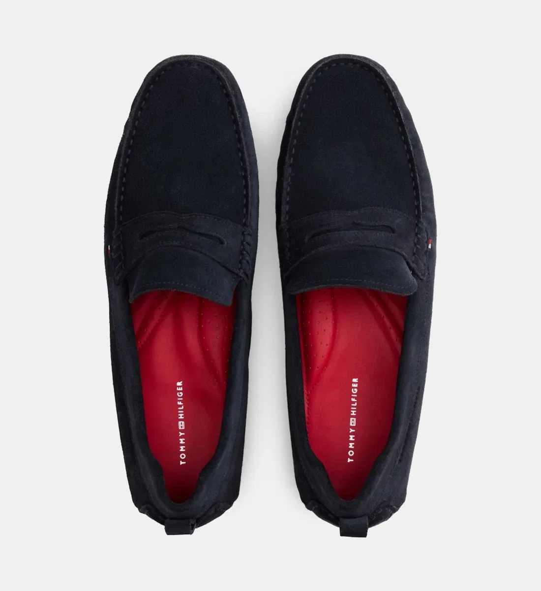 Tommy Hilfiger Мокасины Driver из кожи, синий — фото 4