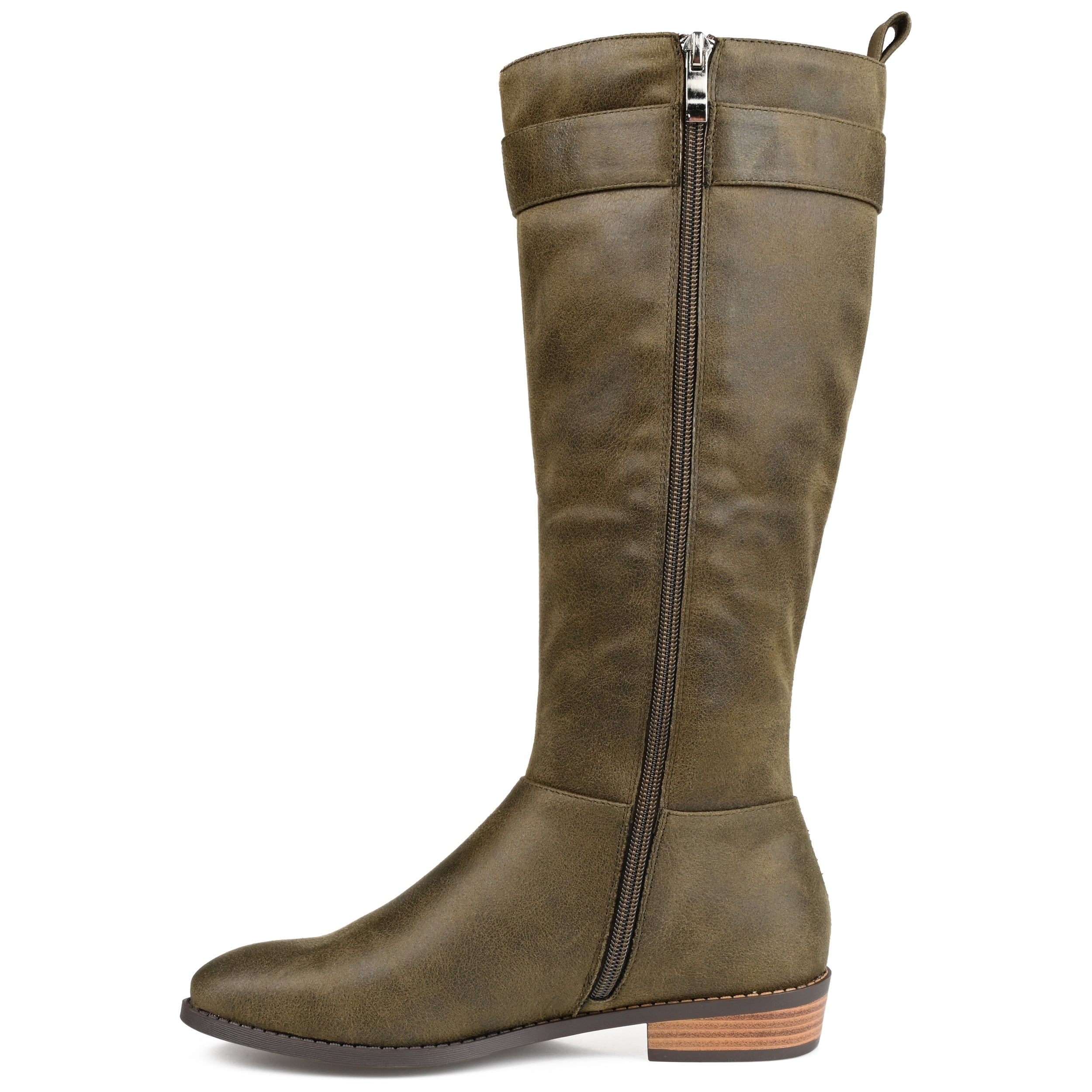 Женские ботинки Lelanni Tru Comfort Foam Wide Calf из коллекции Journee, зеленый — фото 2