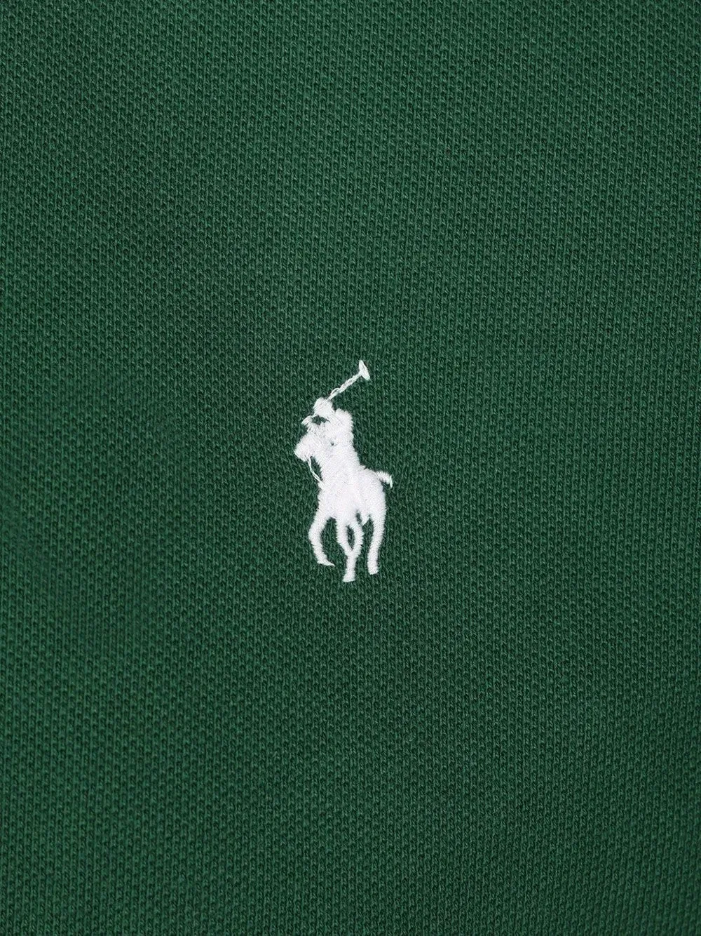 Поло из сетчатой ткани с вышитым логотипом POLO RALPH LAUREN, зеленый — фото 3