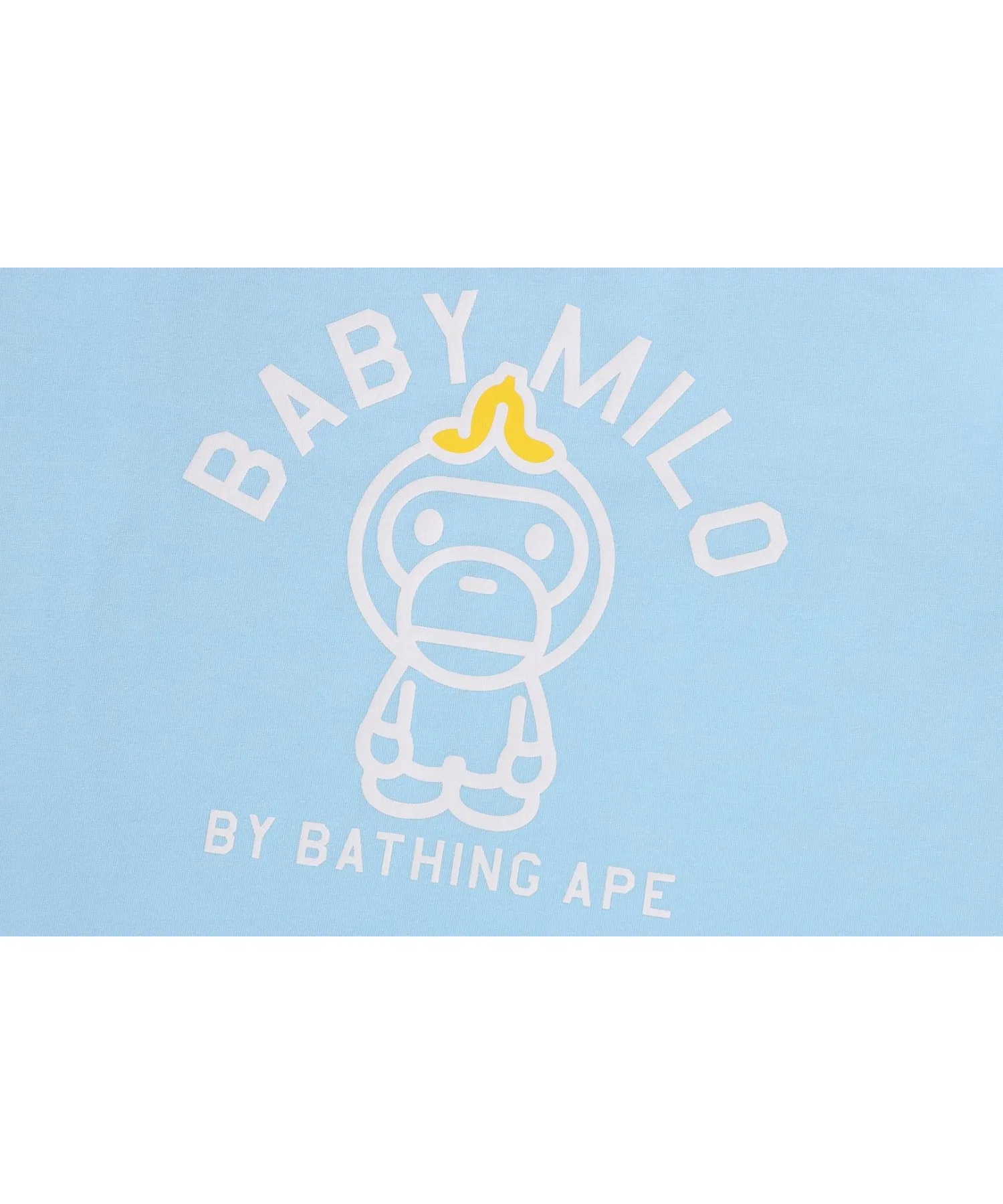 Детская футболка с длинным рукавом A BATHING APE BABY MILO BANANA жёлтая — фото 4
