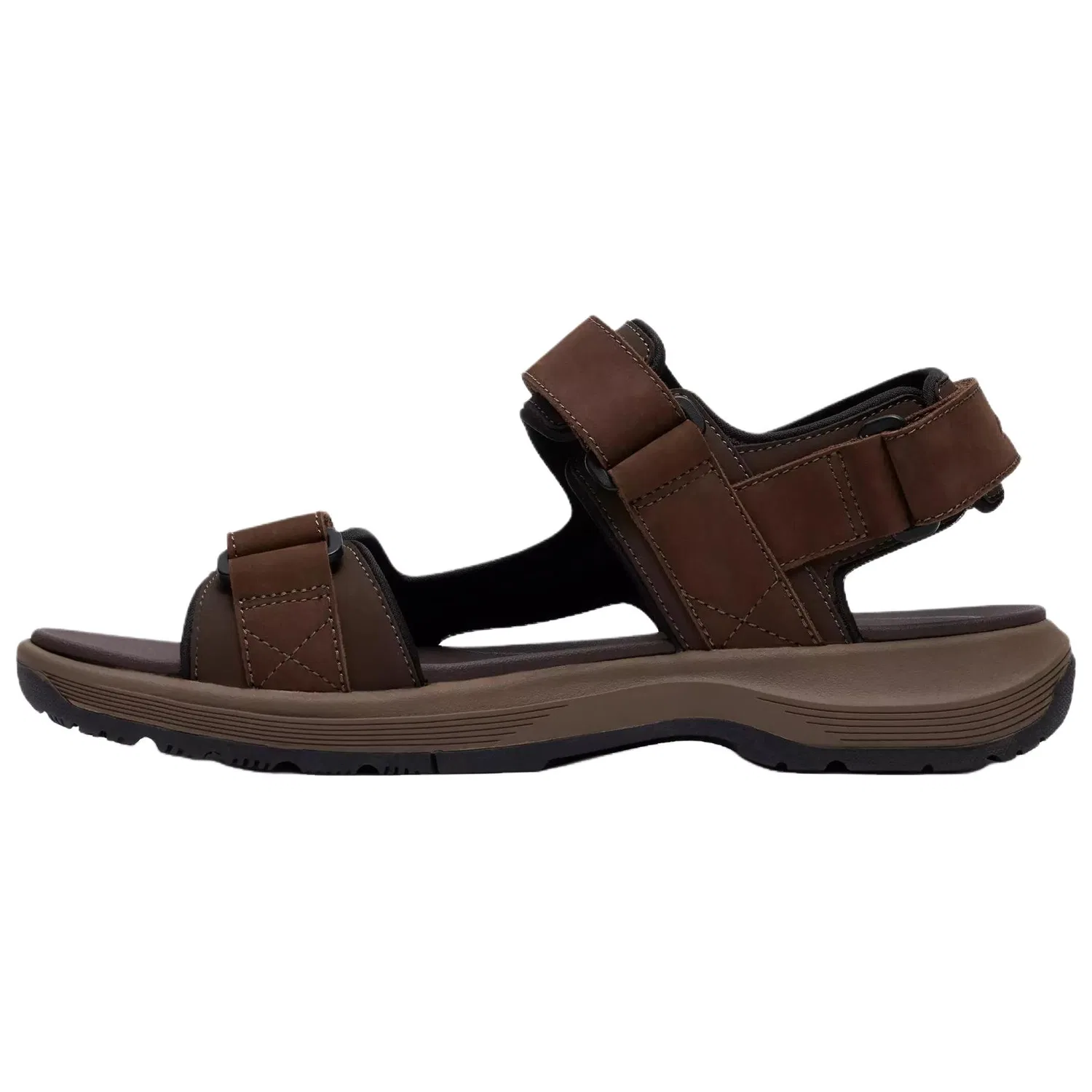 Сандалии кожаные Clarks Brown — фото 3