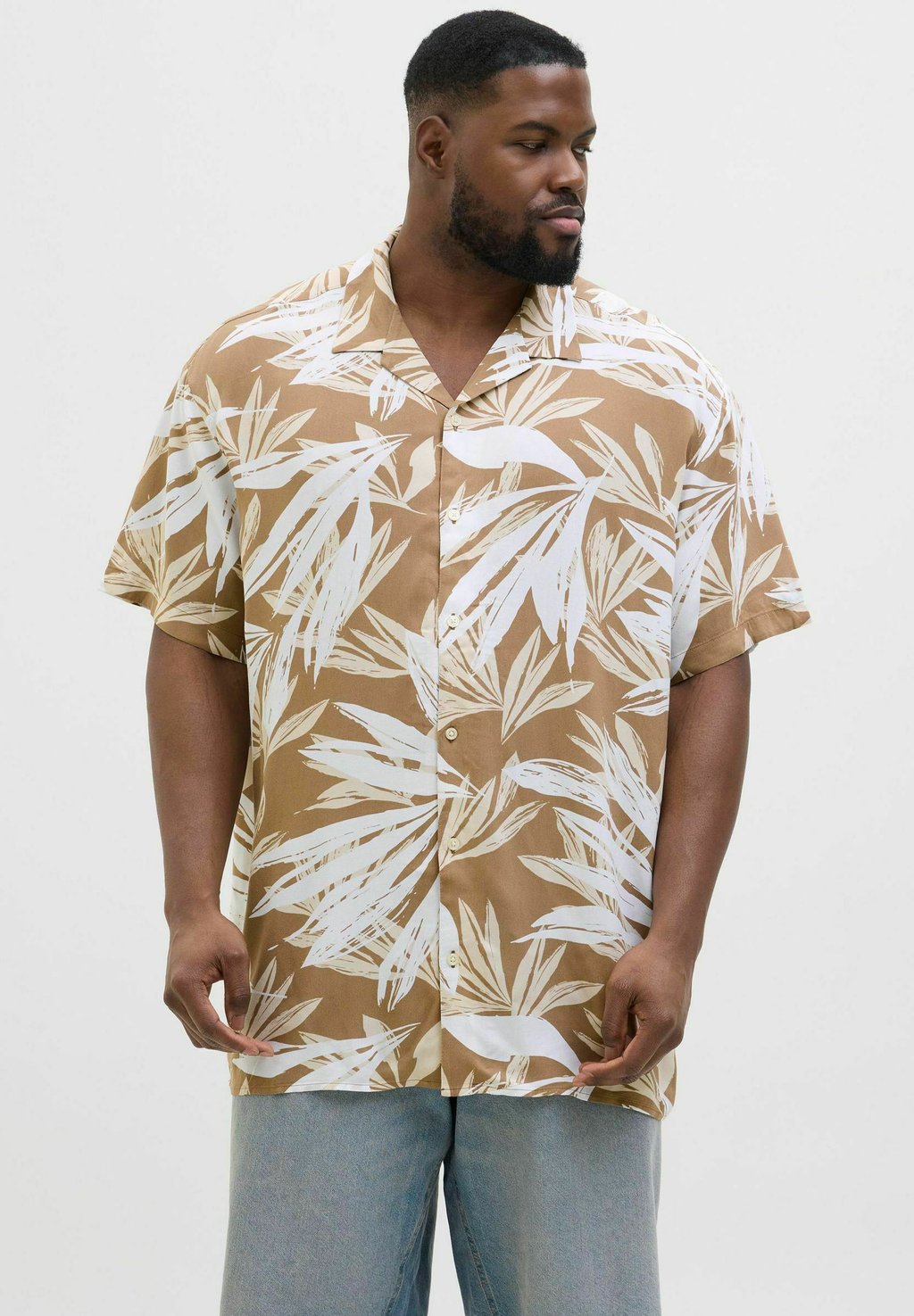 

Рубашка JJEJEFF TROPICAL RESORT Jack & Jones, коричневый