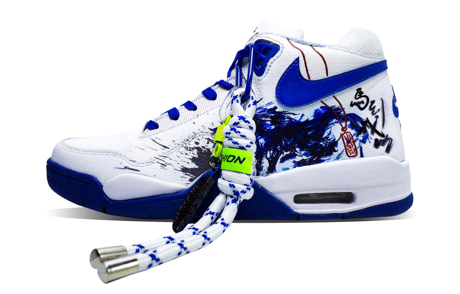 

Кроссовки Nike Flight Legacy Vintage Basketball Shoes Men Mid-top Blue/black, белый