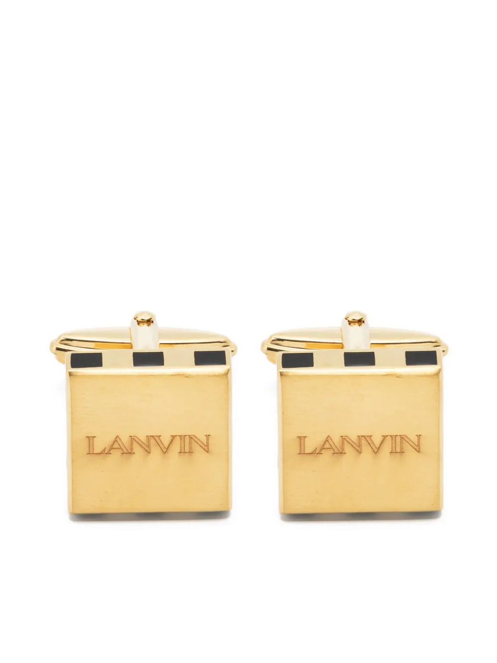 

Запонки с гравировкой логотипа Lanvin, золотой