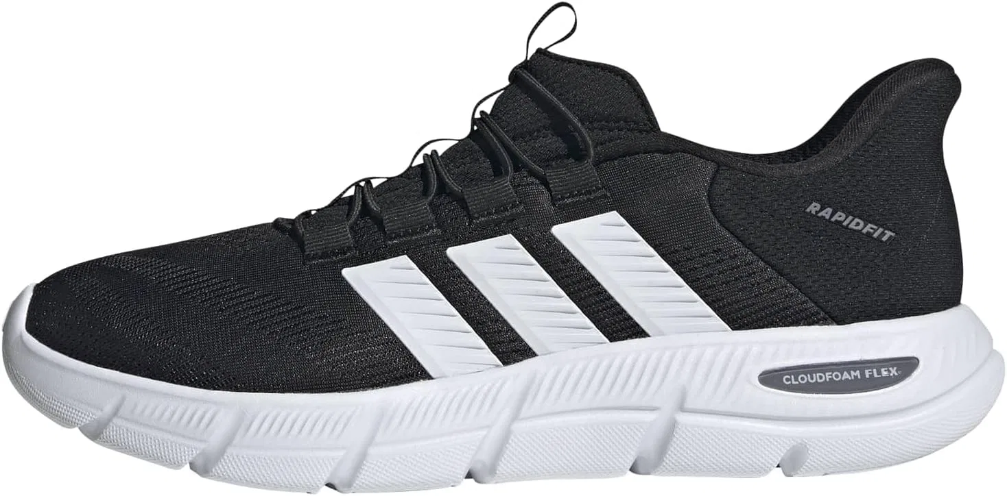 Кроссовки унисекс Adidas Cloudfoam Flex Rapidfit, Core Black Ftwr White Grey Three