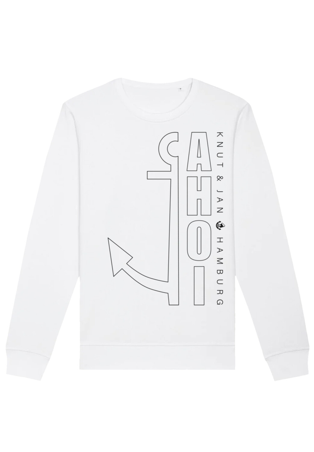 

Толстовка F4NT4STIC Unisex Ahoi Anker Knut & Jan Hamburg, белый
