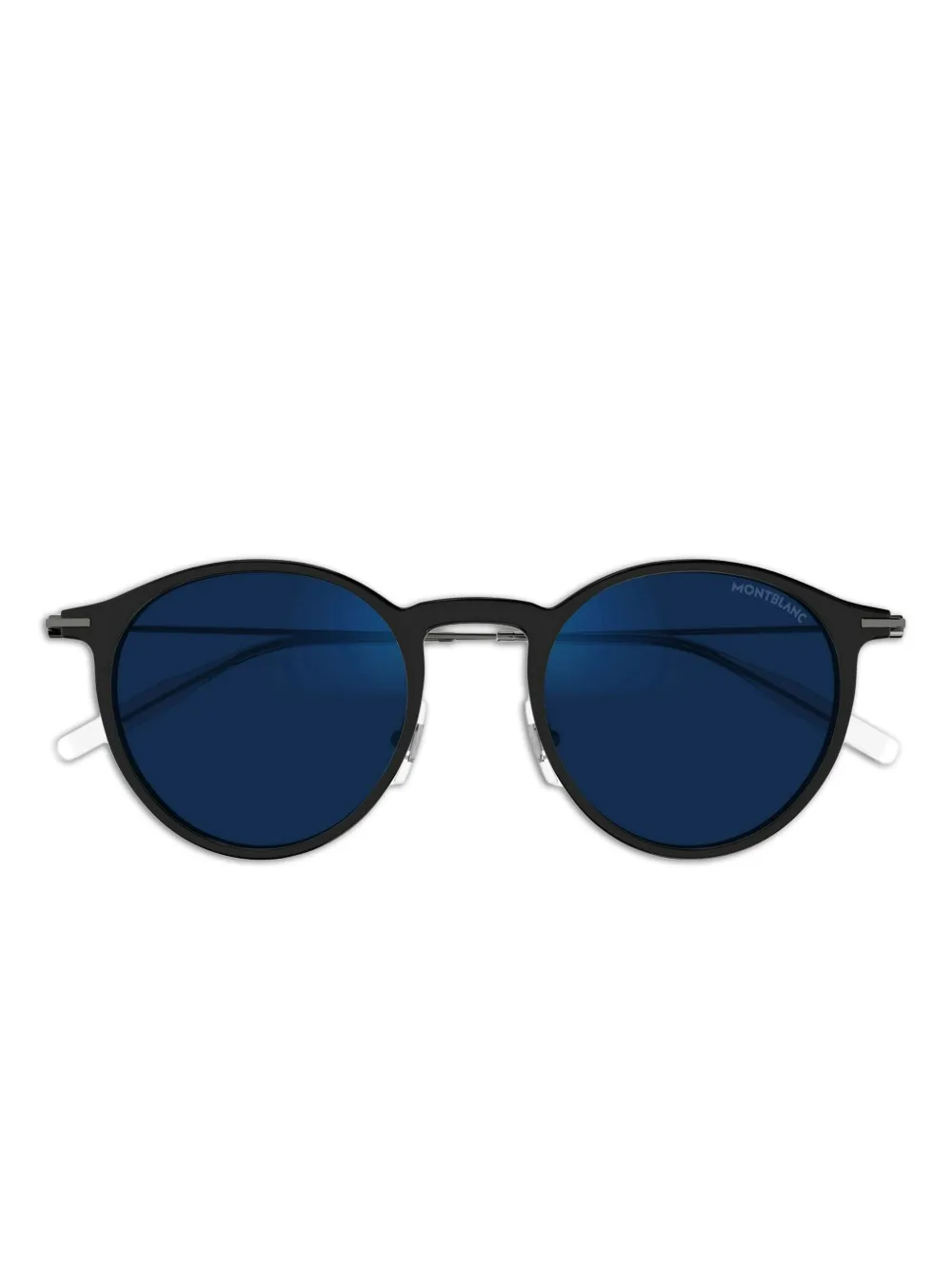 

Солнцезащитные очки в круглой оправе MONT BLANC EYEWEAR, черный