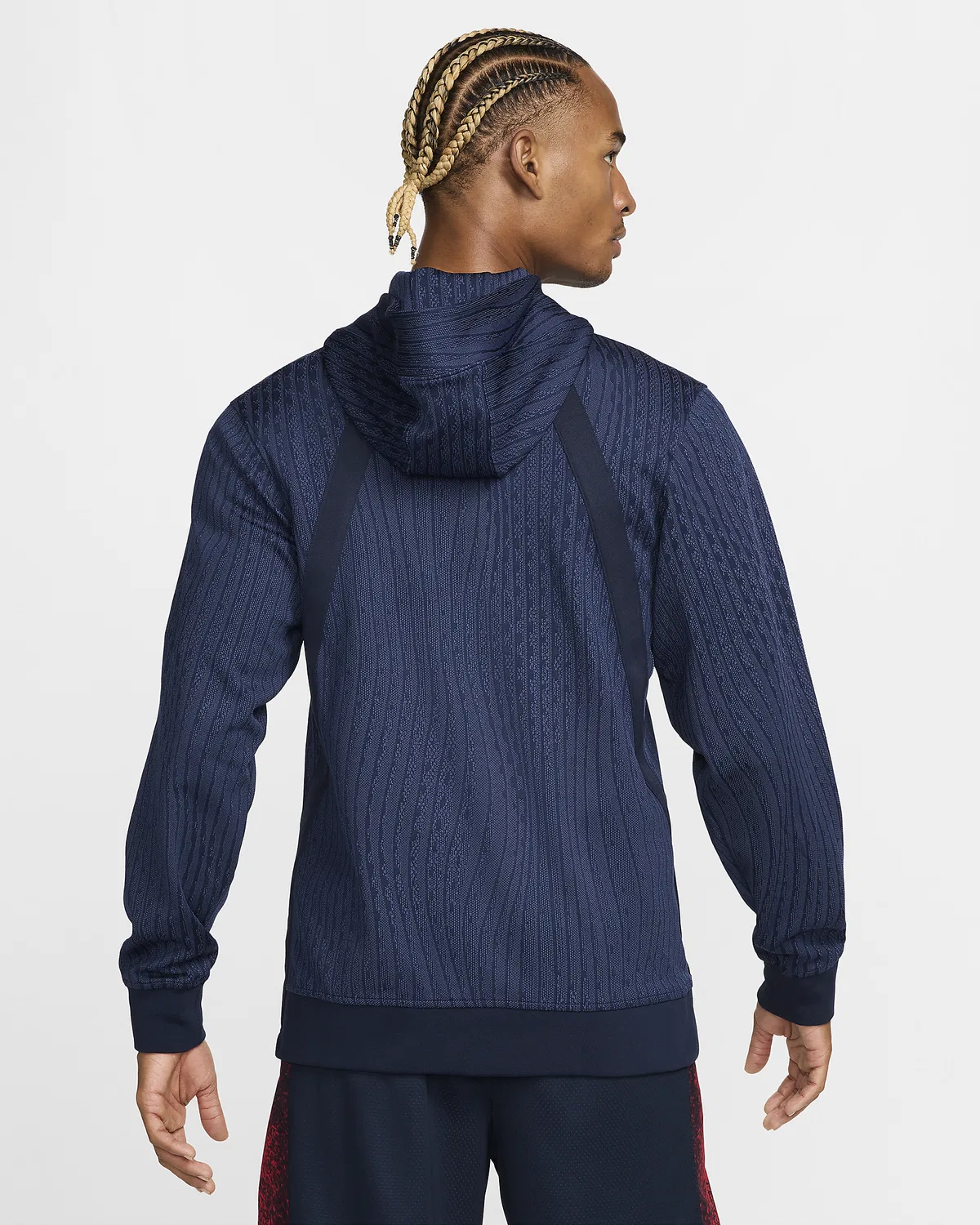 Мужская баскетбольная куртка Nike Dri-FIT ADV Game Jacket USA, Obsidian/Obsidian/White — фото 2