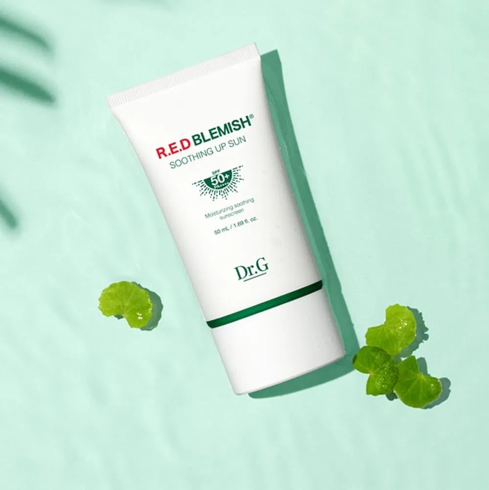 Солнцезащитный крем Dr.G R.E.D Blemish Soothing Up Sun Cream 35 мл — фото 4