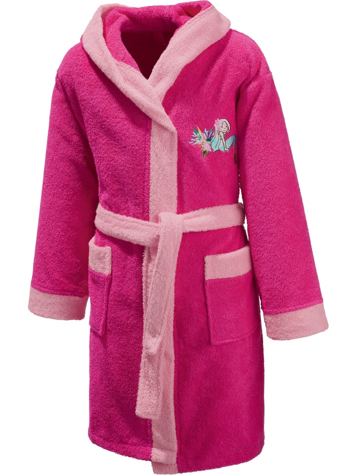 

Erwin Müller Детский банный халат из махровой ткани с капюшоном, розовый