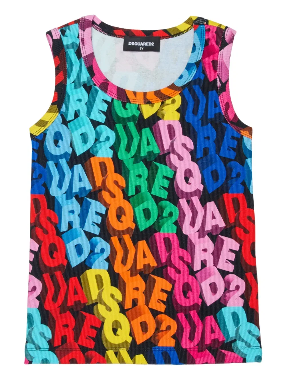 Майка с графическим рисунком Dsquared2 Kids, черный