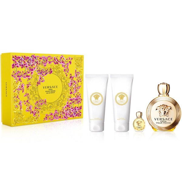 

НАБОР VERSACE EROS POUR FEMME EDP 100ML + EDP 5ML + БАЛЬЗАМ 100ML + P/P ГЕЛЬ 100ML