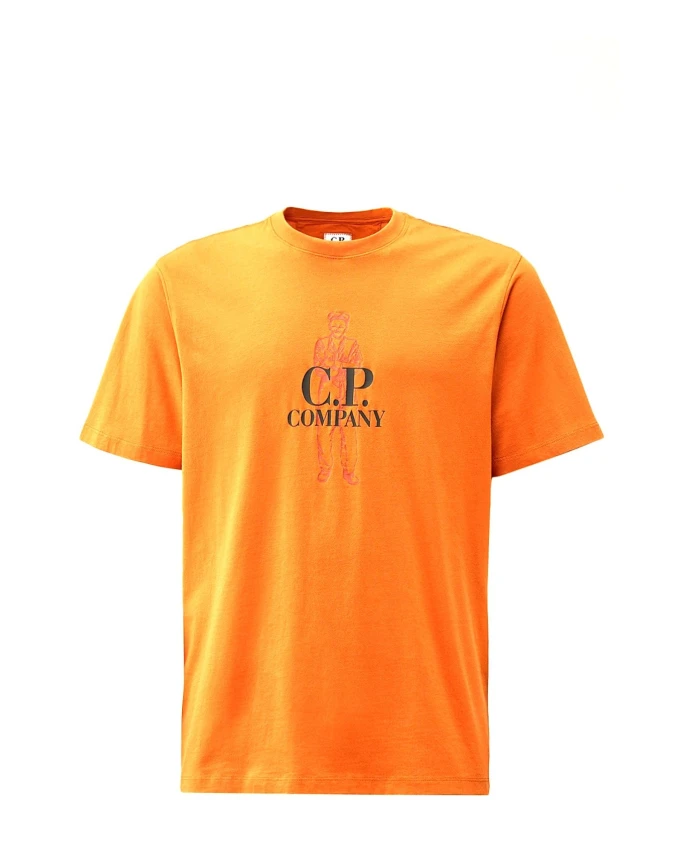 

Футболка C.P. Company, оранжевый